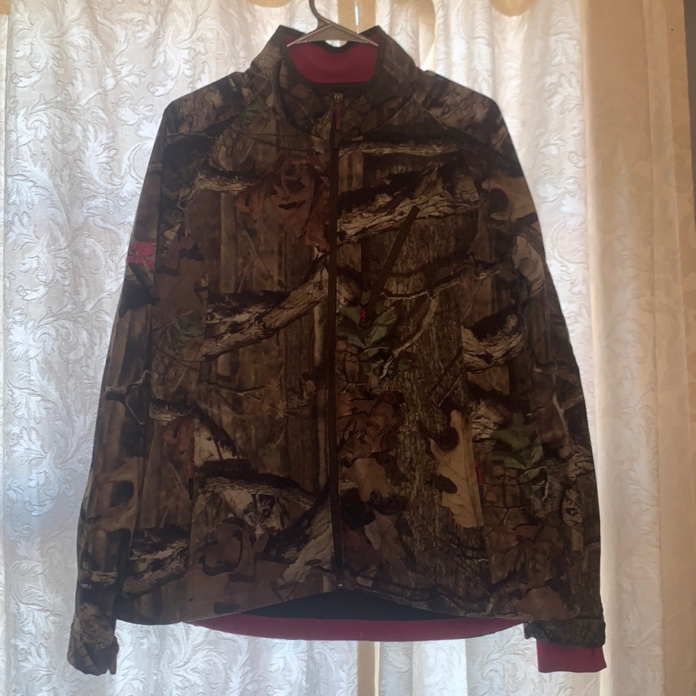 Camo soft shell jacket